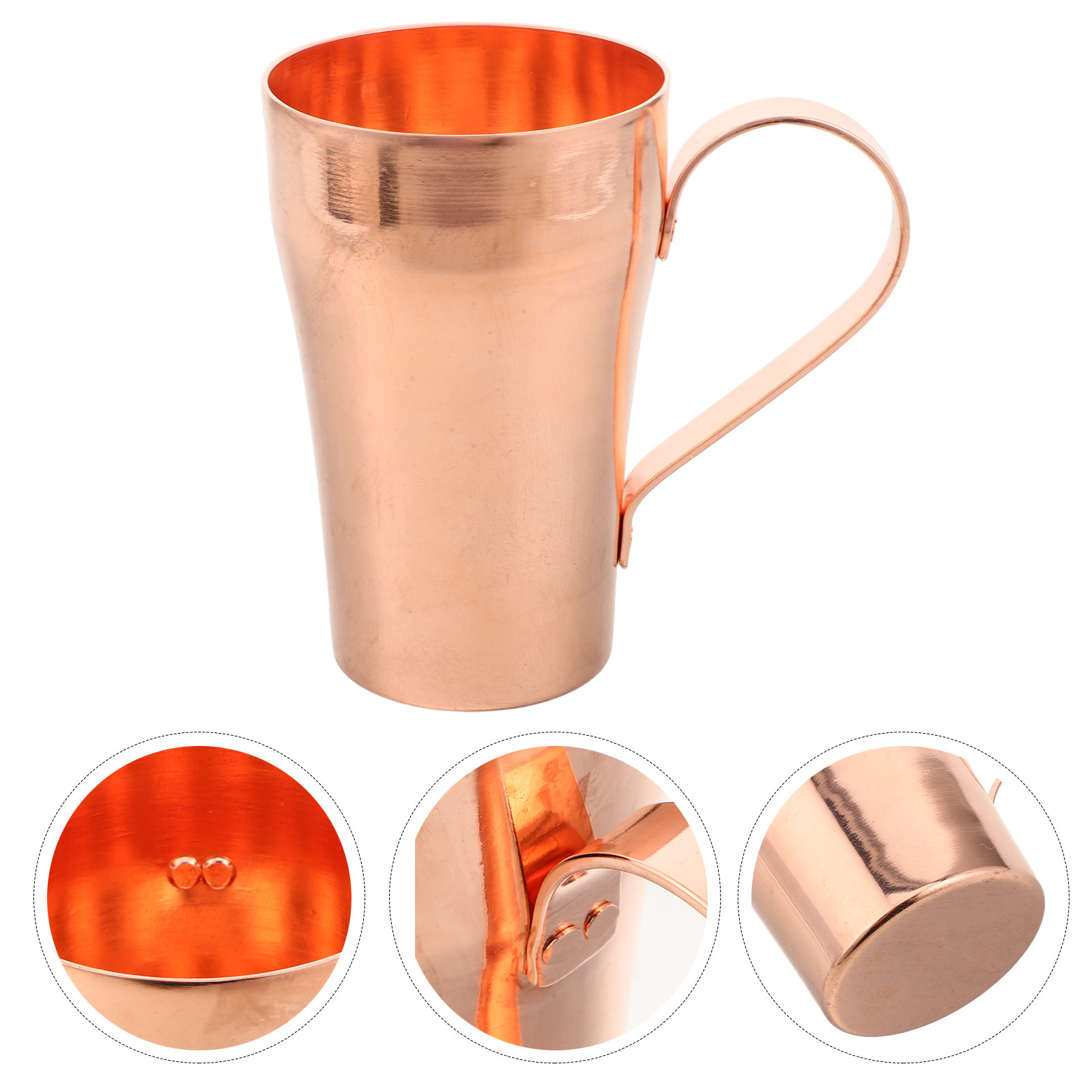 Ayurvedic & Herbal Wellness Kits - Cangkir Minum Tembaga Murni, Dipalu Tangan,