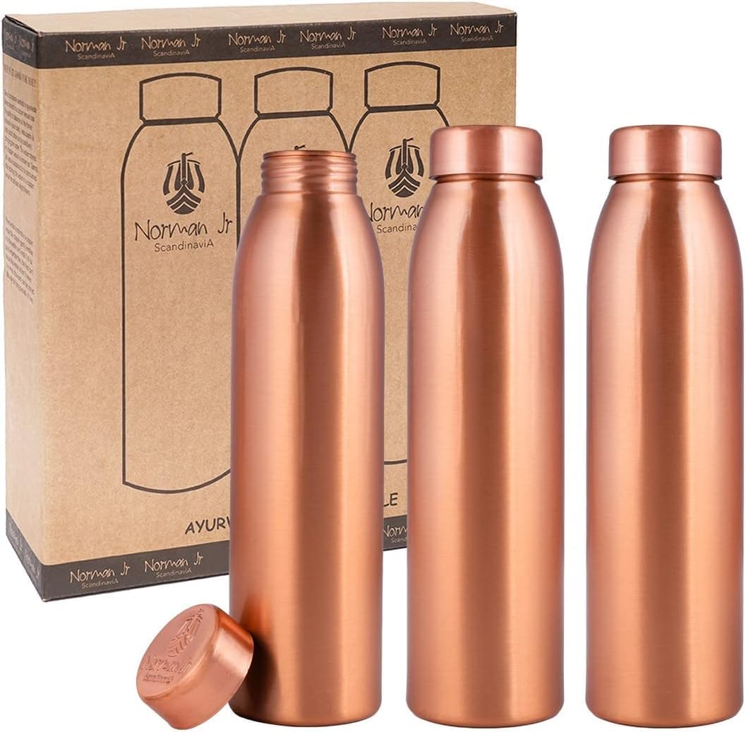 Ayurvedic & Herbal Wellness Kits - Set Botol Air Tembaga Murni (3