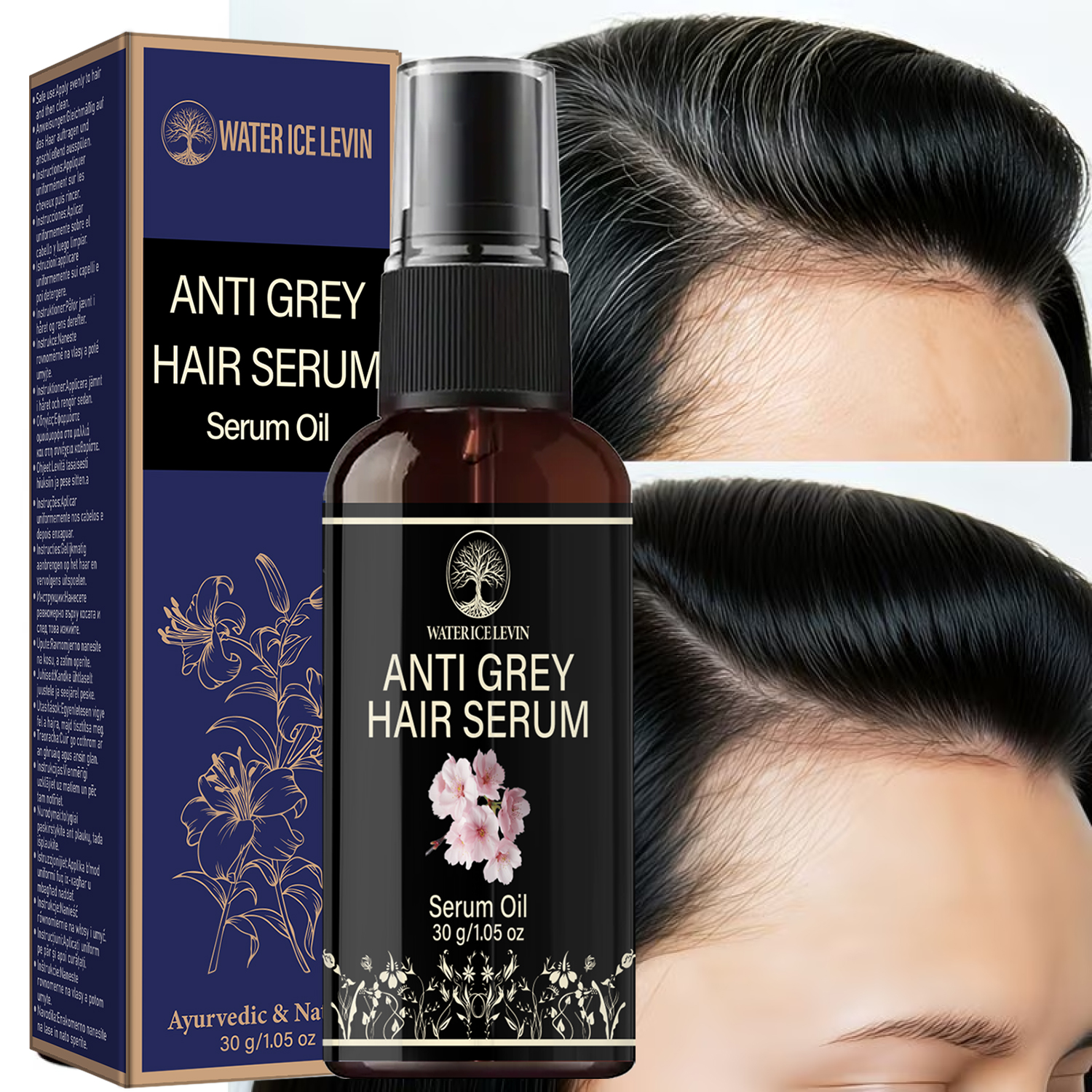 Minyak Serum Rambut Anti Abu-a - Ayurvedic & Herbal Wellness Kits ulasan dan harga