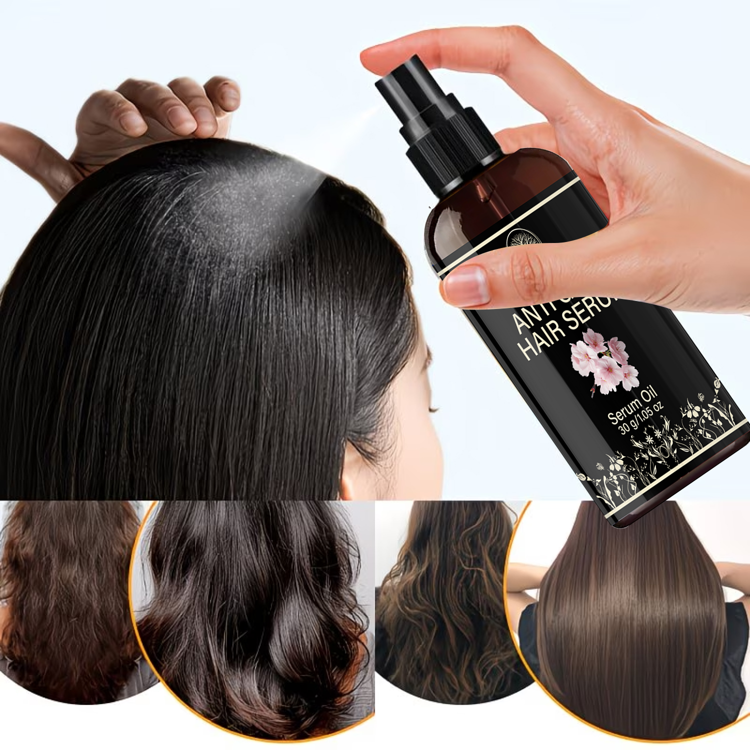 Minyak Serum Rambut Anti Abu-a - Ayurvedic & Herbal Wellness Kits ulasan dan harga